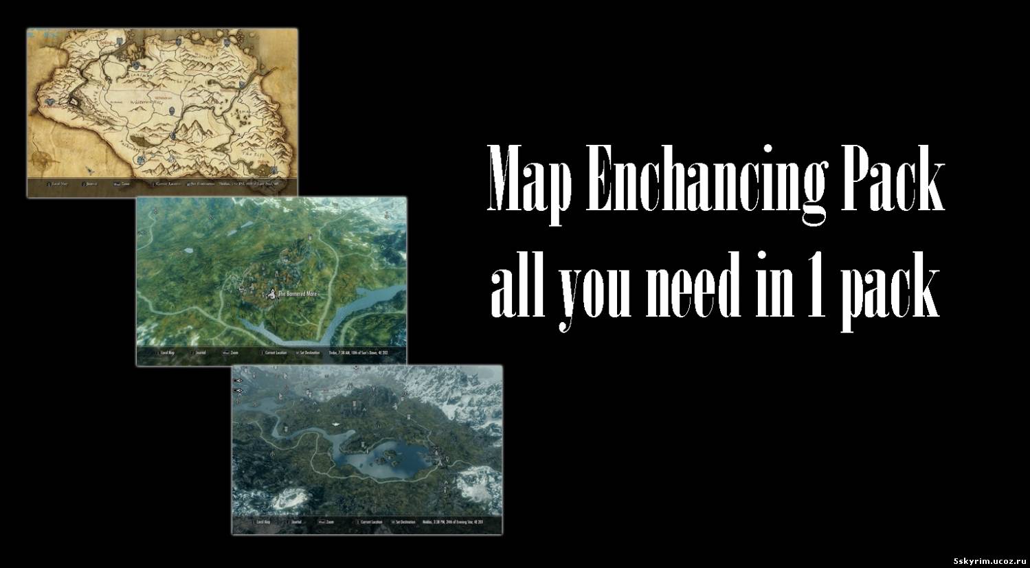 Карта для скайрим:  Map Enchancing Pack