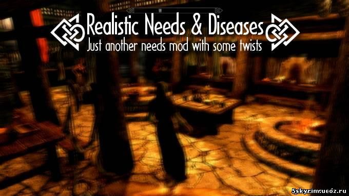 Реалистичные потребности для гг: Realistic Needs and Diseases 1.9.10